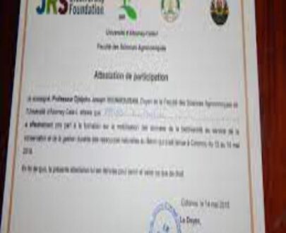 buy degree from the Université d'Abomey-Calavi