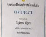 Buy Degree From the University of Central Asia