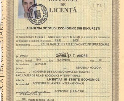 Buy college degree from the Academia de Studii Economice din Bucuresti