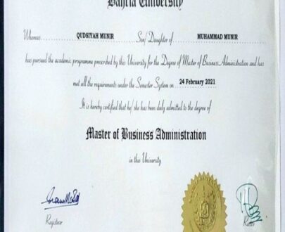 Buy college degree from the Bahria University