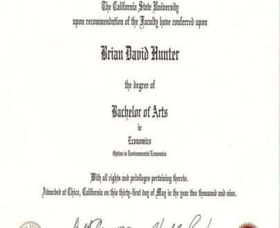 Buy college degree from The California State University, Chico