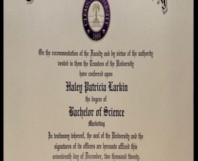 Buy college degree from The Clemson University