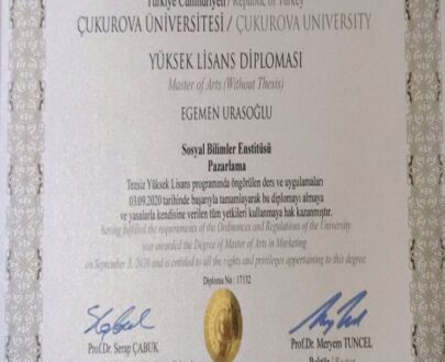 Buy college degree from the Çukurova Üniversitesi