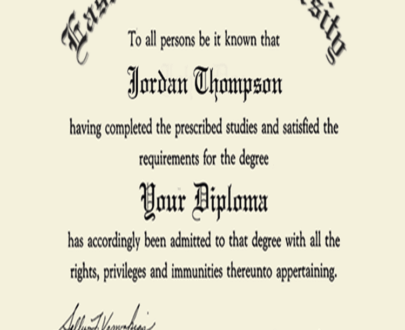 Buy college degree from The East Carolina University