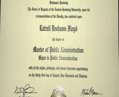 Buy college degree from The Eastern Kentucky University