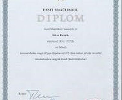Buy college degree from The Eesti Maaülikool