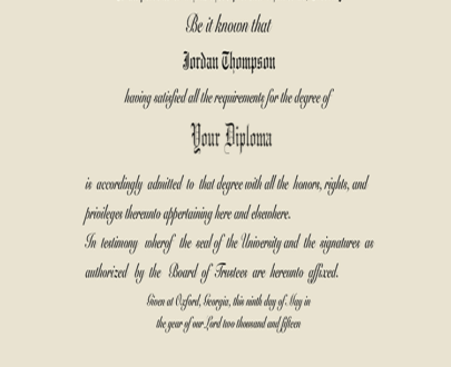 Buy college degree from The Emory University