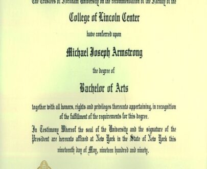 Buy college degree from The Fordham University