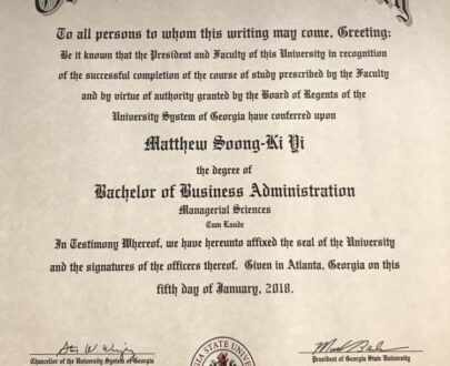 Buy college degree from The Georgia State University