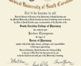 Buy college degree from The Medical University of South Carolina