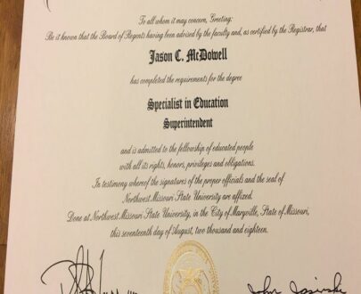 Buy college degree from The Missouri State University