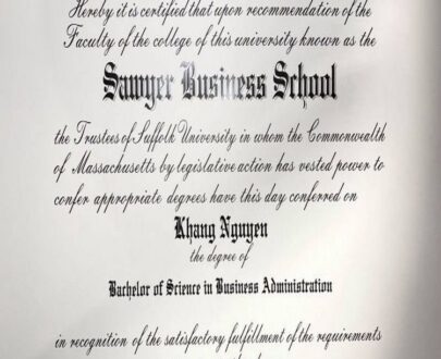 Buy college degree from The Suffolk University