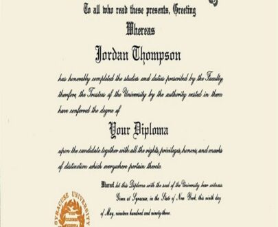 Buy college degree from The Syracuse University