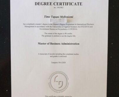 Buy college degree from The Tampereen yliopisto