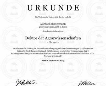 Buy college degree from the Technische Universität Berlin