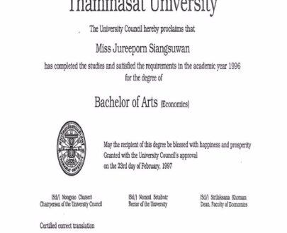 Buy college degree from the Thammasat University