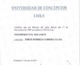 Buy college degree from The Universidad de Concepción