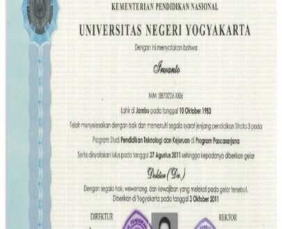 Buy college degree from the Universitas Negeri Yogyakarta