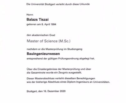Buy college degree from the Universität Stuttgart