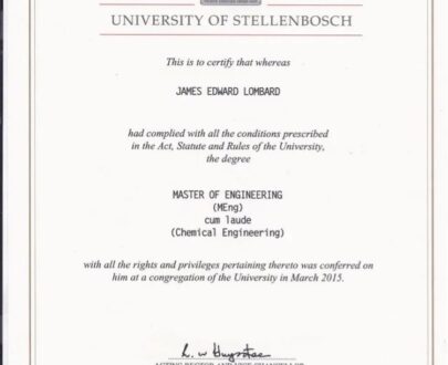 Buy college degree from the Universiteit Stellenbosch