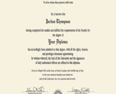 Buy college degree from The University of North Carolina at Chapel Hill