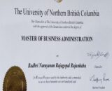 Buy college degree from The University of Northern British Columbia