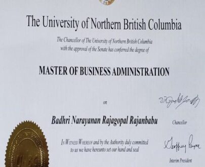 Buy college degree from The University of Northern British Columbia