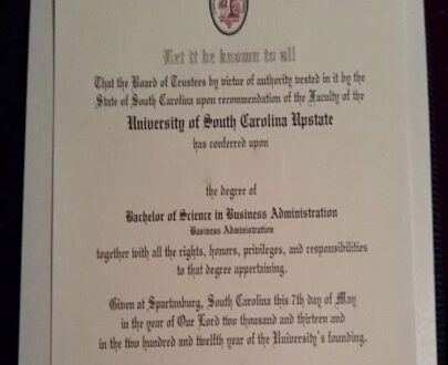 Buy college degree from The University of South Carolina
