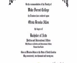 Buy college degree from The Wake Forest University