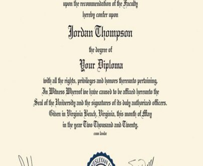 Buy college degree from The Wesleyan University