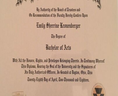 Buy college degree from The Wright State University