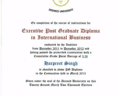 Buy college degree from The Indian Institute of Foreign Trade