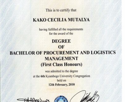 Buy college degree from TheKyambogo University