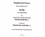 Buy college degree from the Metropolitní univerzita v Praze