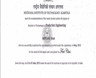 Buy college degree from The National Institute of Technology, Agartala