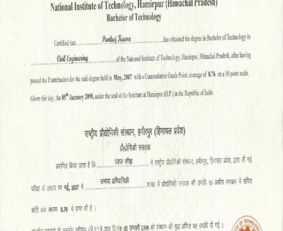 Buy college degree from The National Institute of Technology, Hamirpur