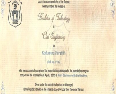 Buy college degree from The National Institute of Technology, Warangal