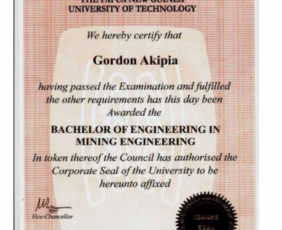 Buy college degree from the Papua New Guinea University of Technology